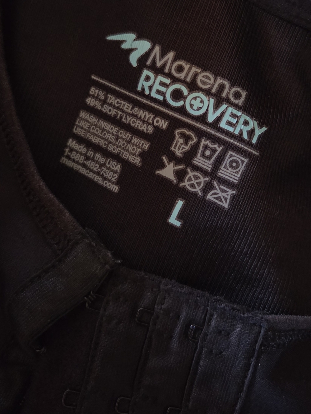 Marena Rwcovery Black Compression Top - Picture 3 of 3